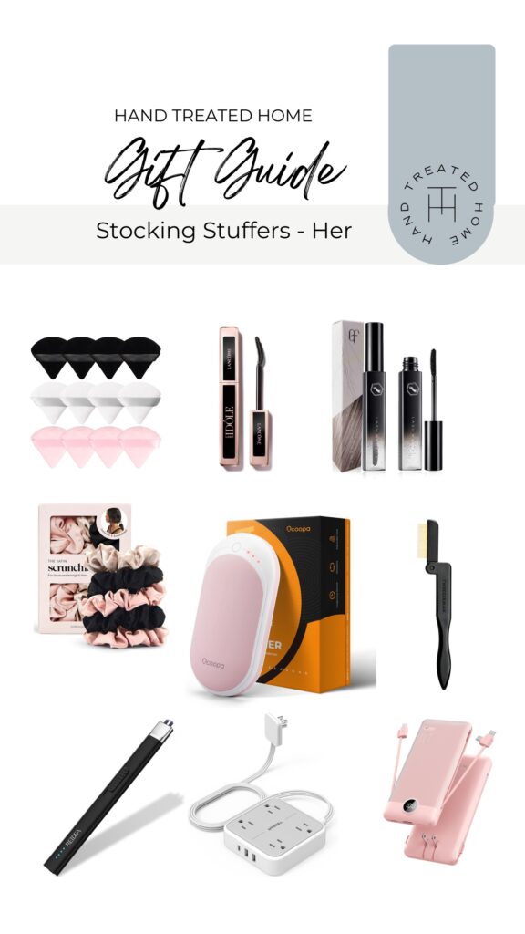 gift buying guide for her for stocking ideas and stocking stuffer gifts